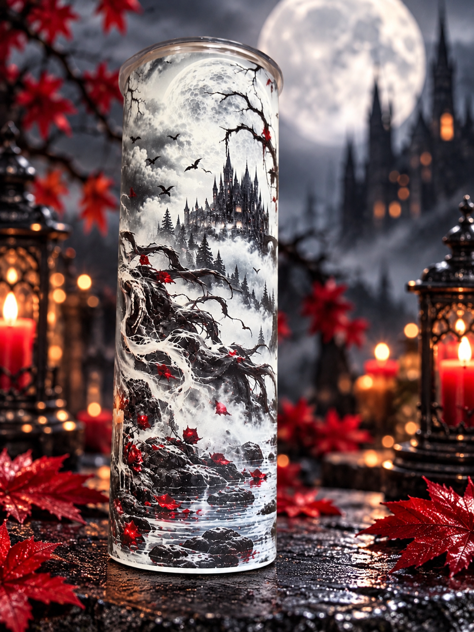 Gothic Reaper Glow-in-the-Dark Tumbler 20oz