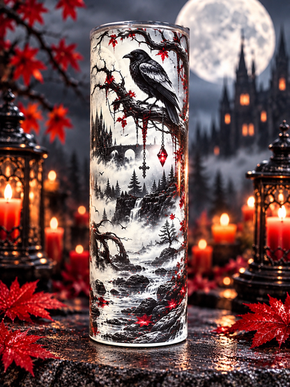 Gothic Reaper Glow-in-the-Dark Tumbler 20oz