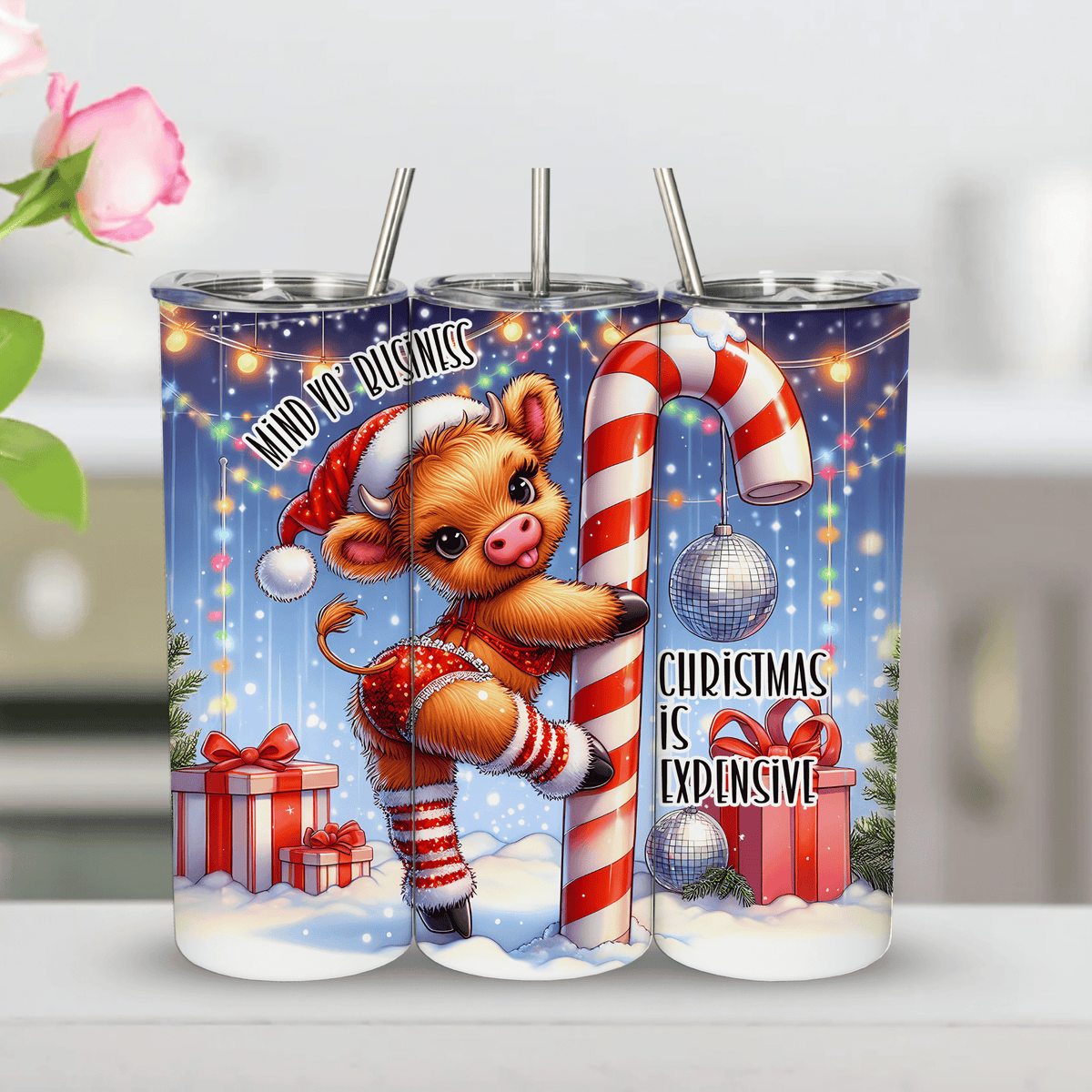 Mind Yo' Business – Christmas is Expensive 20oz Tumbler