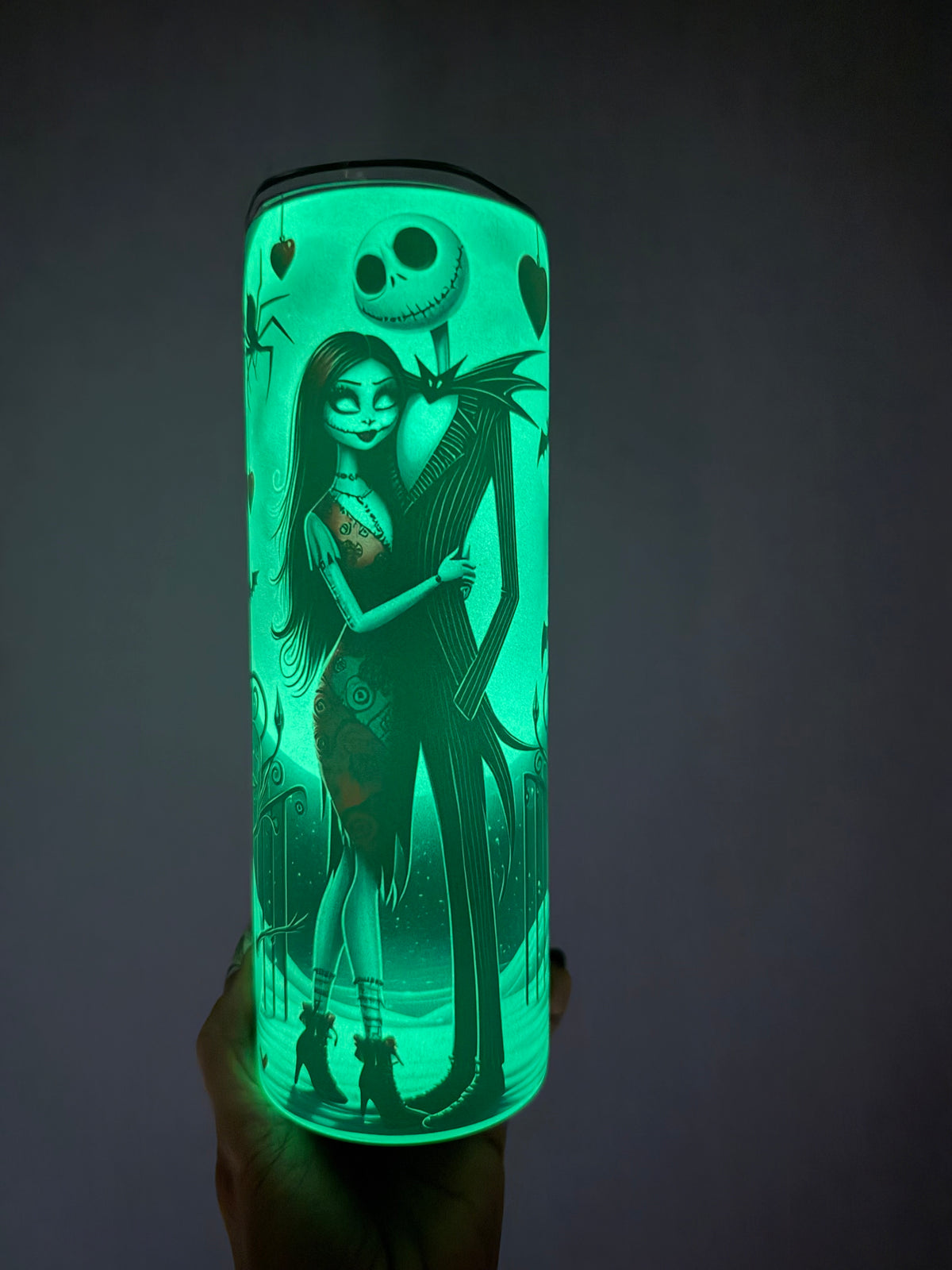 Gothic Christmas Romance Glow-in-the-Dark Tumbler⠋20oz