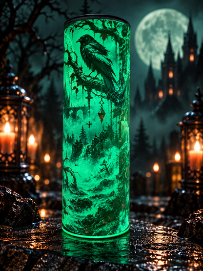 Gothic Reaper Glow-in-the-Dark Tumbler 20oz