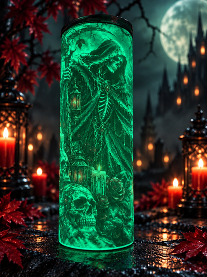 Gothic Reaper Glow-in-the-Dark Tumbler 20oz